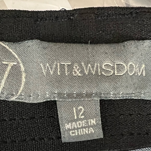 #251W☑️Wit & Wisdom Luxe Touch Itty Bitty Boot Blue Jeans - Picture 9 of 14